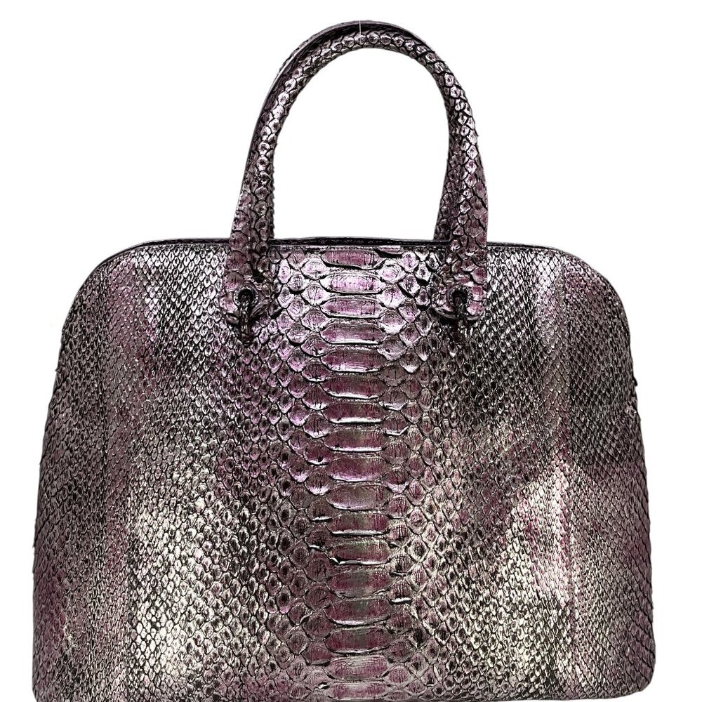 Nancy Gonzalez Medium Python Top Handle Bag - image 4